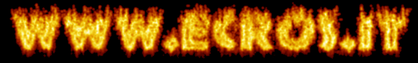 Logo di Ecros.it con scritta a fuoco
